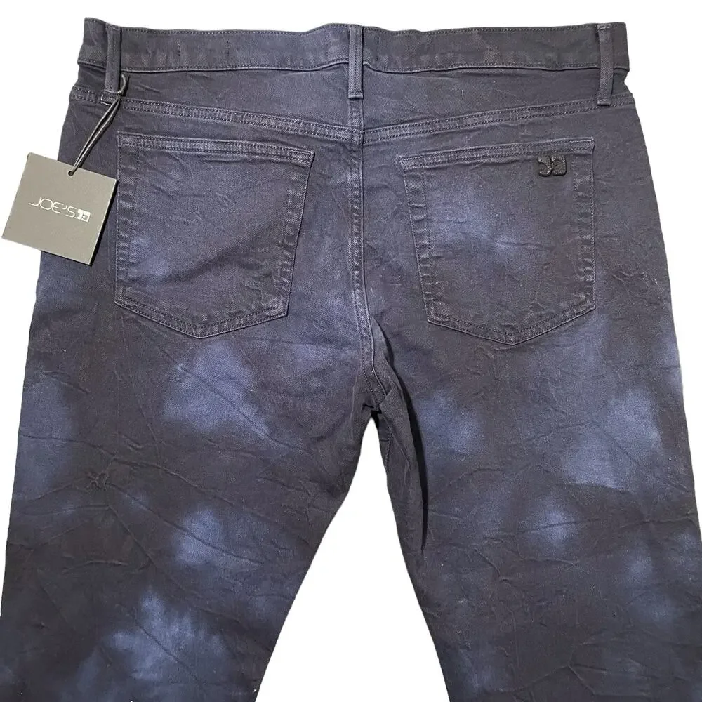 NEW Joe's Jeans Asher Slim Fit Jeans Navy Blue Marble Tie Dye Pattern Size 32